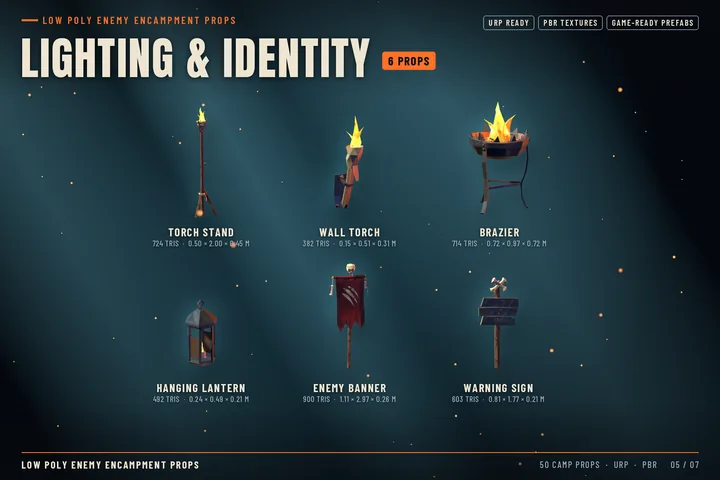 Lighting & Identity: 6 props