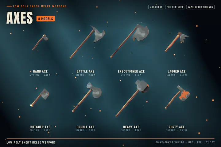 Axes: 8 models