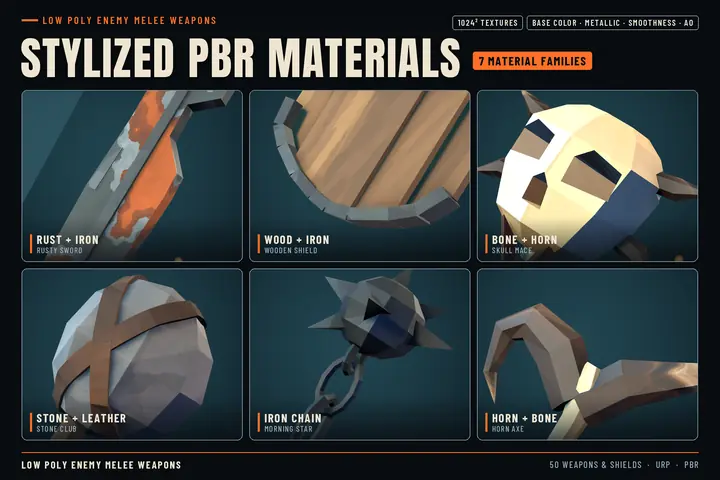 Stylized PBR materials